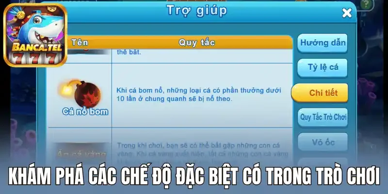 Khám phá các chế độ đặc biệt có trong trò chơi