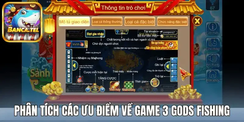 Phân tích các ưu điểm về game 3 gods fishing